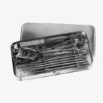 Tracheotomy Set, Complete in S.S. Case containing instruments