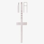 Cottle Chisel, 18cm, Cross Bar, Graduated