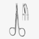 Tonotomy Scissors Pointed Curved