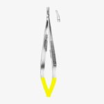 Castroviejo Micro Needle Holders Curved  Smooth TC GOLD