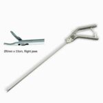 Laparoscopic Needle Holder (Left Curved) PISTOL GRIP| Surgicators
