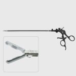 Laparoscopic Punch Grasping Forceps, Reusable, Ratcheted